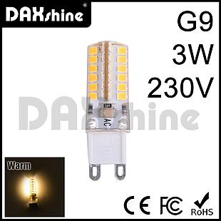 DAXSHINE 48LED G9 3W AC230V Warm White 2800-3200K 180-200 lm     